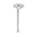 14K WHITE GOLD 1 3/4CT ROUND/PEAR DIAMOND LADIES RING (CENTER STONE PEAR DIAMOND 1 1/2CT)