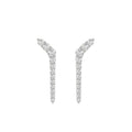 14K WHITE GOLD 1/2CT ROUND DIAMOND LADIES EARRINGS