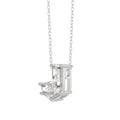 14K WHITE GOLD 7/8CT FANCY CUT ALPHABET DIAMOND LADIES PENDANT WITH CHAIN