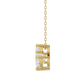 14K YELLOW GOLD 1 3/4CT FANCY CUT ALPHABET DIAMOND LADIES PENDANT WITH CHAIN