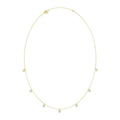 10K YELLOW GOLD 1.00CT ROUND DIAMOND LADIES NECKLACE