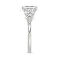 14K WHITE GOLD 2 5/8CT EMERALD/PRINCESS DIAMOND LADIES RING (CENTER STONE EMERALD DIAMOND 1 1/2CT)