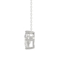 10K White Gold Diamond Initial “D” Pendant 2 1/3CT Fancy Cut Ladies Alphabet Charm with Chain