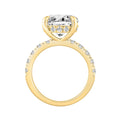14K YELLOW GOLD 6.00CT ROUND DIAMOND LADIES RING (CENTER STONE ROUND DIAMOND 5CT)