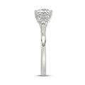 14K WHITE GOLD 1 3/4CT PRINCESS/TRAPEZOID DIAMOND LADIES RING (CENTER STONE PRINCESS DIAMOND 1 1/4CT)