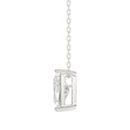 14K WHITE GOLD 1 5/8CT FANCY CUT ALPHABET DIAMOND LADIES PENDANT WITH CHAIN