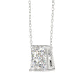 14K WHITE GOLD 1 5/8CT FANCY CUT ALPHABET DIAMOND LADIES PENDANT WITH CHAIN
