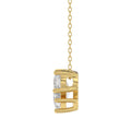 14K YELLOW GOLD 1 5/8CT FANCY CUT ALPHABET DIAMOND LADIES PENDANT WITH CHAIN