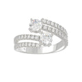 14K WHITE GOLD 1 1/2CT ROUND DIAMOND LADIES RING (CENTER STONE ROUND DIAMOND 2CT)