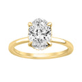 14K YELLOW GOLD 2.00CT OVAL/ROUND DIAMOND LADIES RING (CENTER STONE OVAL DIAMOND 2CT)