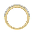 14K YELLOW GOLD 1 1/4CT ROUND/BAGUETTE DIAMOND LADIES BAND