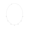 14K WHITE GOLD 1.00CT ROUND/PEAR/MARQUISE/OVAL DIAMOND LADIES NECKLACE