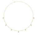 14K YELLOW GOLD 1.00CT ROUND/PEAR DIAMOND LADIES NECKLACE