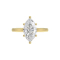 14K YELLOW GOLD 1 1/2CT MARQUISE DIAMOND SOLITAIRE RING