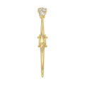 14K Yellow Gold Ladies Flexible Bangle 1 3/4CT Round Cut Diamonds  (Color F-G -Clarity VS1/VS2)