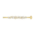 14K Yellow Gold Ladies Flexible Bangle 1 3/4CT Round Cut Diamonds  (Color F-G -Clarity VS1/VS2)