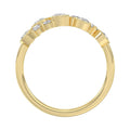 Classic 10K Yellow Gold  Round Lab Grown Diamond Ladies Fashion  Ring 3/4Ct (Color F-G -Clarity Vs1/Vs2)