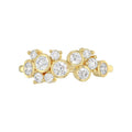 Classic 10K Yellow Gold  Round Lab Grown Diamond Ladies Fashion  Ring 3/4Ct (Color F-G -Clarity Vs1/Vs2)