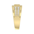 14K YELLOW GOLD 1.00CT ROUND DIAMOND MEN'S RING 