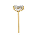 14K YELLOW GOLD 3 1/8CT ROUND/RADIANT DIAMOND LADIES RING (CENTER STONE RADIANT DIAMOND 3.00CT)