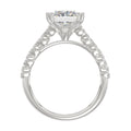 Ladies 14K White Gold Ladies Elegance- Bridal Set  3 1/3CT Round & Radiant Diamond 3.00CT Radiant Center stone (Color F-G -Clarity VS1/VS2)