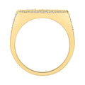 14K YELLOW GOLD 3.00CT ROUND/PRINCESS DIAMOND MEN'S RING