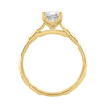 14K YELLOW GOLD 1 1/2CT RADIANT DIAMOND LADIES SOLITAIRE RING