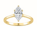 14K YELLOW GOLD 1.00CT MARQUISE DIAMOND LADIES SOLITAIRE RING (CENTER STONE MARQUISE DIAMOND 1CT