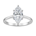 14K WHITE GOLD 2.00CT MARQUISE DIAMOND LADIES SOLITAIRE RING (CENTER STONE MARQUISE DIAMOND 2CT