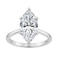14K WHITE GOLD 3.00CT MARQUISE DIAMOND LADIES SOLITAIRE RING (CENTER STONE MARQUISE DIAMOND 3CT