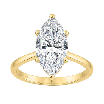 14K YELLOW GOLD 3.00CT MARQUISE DIAMOND LADIES SOLITAIRE RING (CENTER STONE MARQUISE DIAMOND 3CT