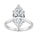 14K WHITE GOLD 4.00CT MARQUISE DIAMOND LADIES SOLITAIRE RING (CENTER STONE MARQUISE DIAMOND 4CT