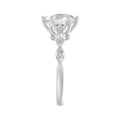 Luxury 14K White Gold  Bridal Ring for Ladies 3 3/4CT Round & Marquise Cut Diamonds 3.00CT Round Center stone (Color F-G -Clarity VS1/VS2)