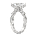 14K White Gold  Bridal Fashion Ring for Ladies 4CT Round & Marquise& Pear Cut Diamonds 3.00CT Marquise Center stone (Color F-G -Clarity VS1/VS2)