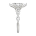14K White Gold  Bridal Fashion Ring for Ladies 4CT Round & Marquise& Pear Cut Diamonds 3.00CT Marquise Center stone (Color F-G -Clarity VS1/VS2)