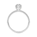 14K WHITE GOLD 1 3/4CT MARQUISE/ROUND DIAMOND LADIES RING (CENTER STONE MARQUISE DIAMOND 1 1/2CT)