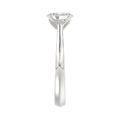 LADIES SOLITAIRE RING 1CT OVAL DIAMOND 14K WHITE GOLD