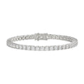 LADIES BRACELET 5CT ROUND DIAMOND 14K WHITE GOLD