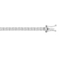 LADIES BRACELET 5CT ROUND DIAMOND 14K WHITE GOLD