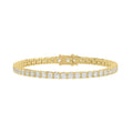LADIES BRACELET 5CT ROUND DIAMOND 14K YELLOW GOLD