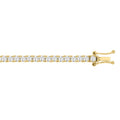 LADIES BRACELET 5CT ROUND DIAMOND 14K YELLOW GOLD