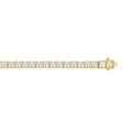 LADIES BRACELET 5CT ROUND DIAMOND 14K YELLOW GOLD